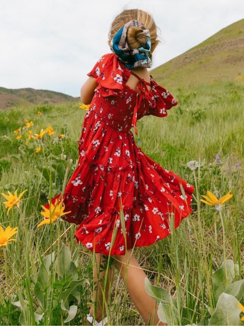 Ivy City Co Mini Indie Red Floral Dress Little Girl